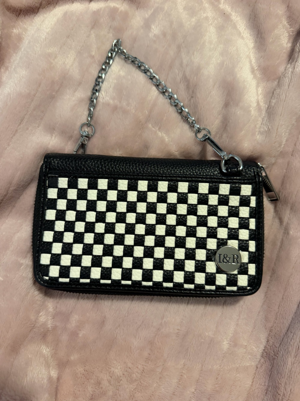 Iris and Rainbow Black & White sidekick tessellate RFID wallet/phone holder